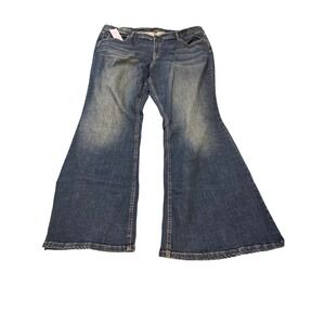 Wild Fable Womens Jeans Size 22 Barrel Leg Mid Rise Dark Wash Rigid Denim